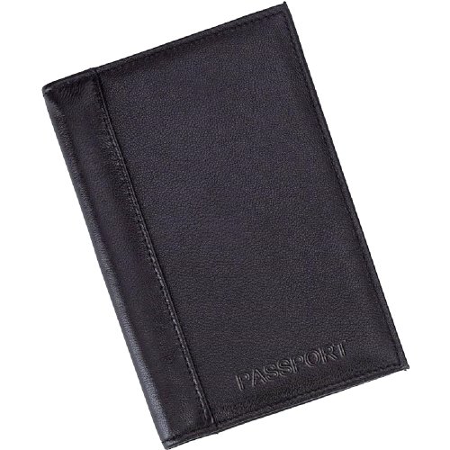 MARSHAL Black Leather Passport Holder/wallet