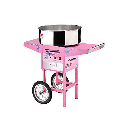 Great Northern Popcorn Company 6304 Great Northern Popcorn Commercial Cotton Candy Machine Floss Maker With Cart