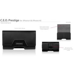 Marware ABCP11 C.E.O. Prestige Case for iPhone 4 & iPhone 4S  - 1 Pack -  Retail Packaging - Black