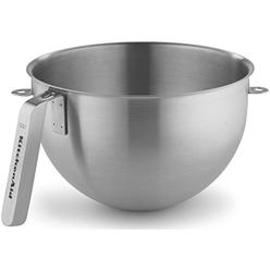 KitchenAid KSMC5QBOWL 5-Quart Mixing Bowl with J Hook Handle, Stainless Steel
