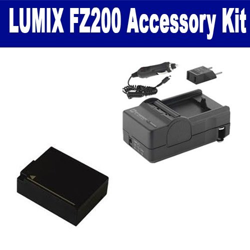 Synergy Digital Panasonic Lumix FZ200 Digital Camera Accessory Kit includes: SDDMWBLC12 Battery, SDM-1537 Charger