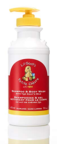 Li'l Goat's Milk Petite Chevre Li'l Goats by Canus Fresh Goat's Milk Shampoo and Body Wash, 16 Fluid Ounce