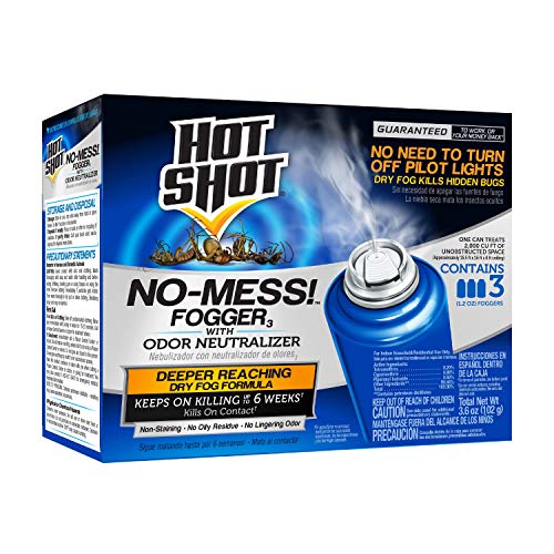 Hot Shot No-Mess! Fogger With Odor Neutralizer, 3/1.2-Ounce, 6-Pack
