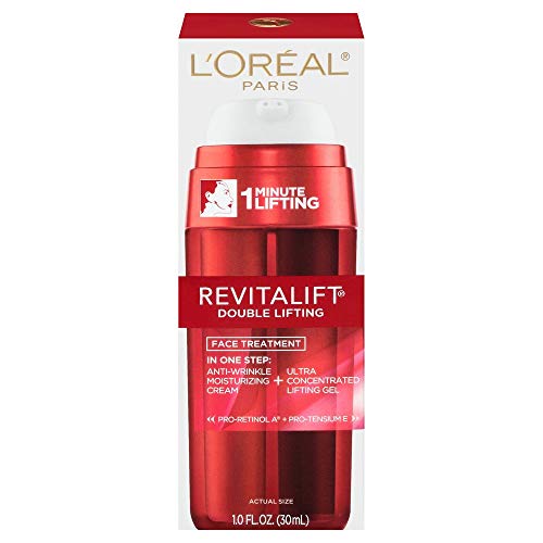 L'Oreal Revitalift Double Lifting Face Treatment, Anti Wrinkle Cream & Lifting Gel 1 oz (Pack of 2)