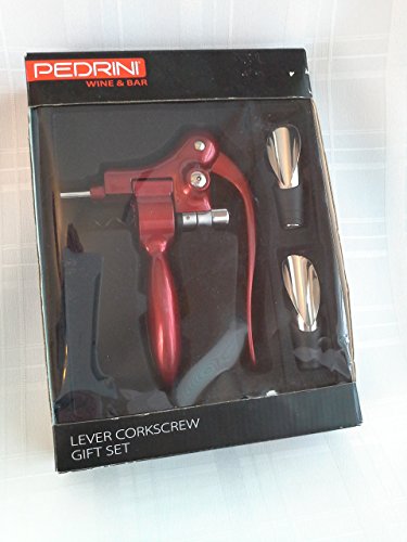 Pedrini Lever Corkscrew Gift Set 3 Pcs by Pedrini