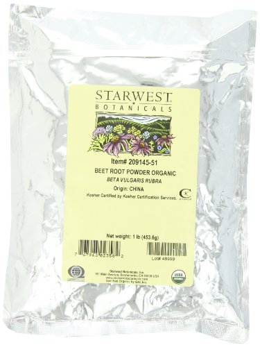 Starwest Botanicals Beet Root Powder, Organic, 1-Pound
