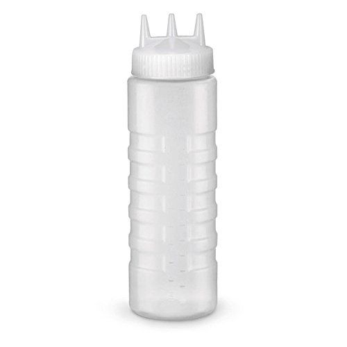Vollrath 3332-13 Multi-Tip Specialty Squeeze Bottle - Tri Tip, 32 oz. Capacity