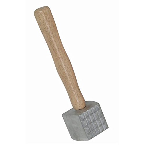 Onesource NEW, Extra Large Heavy-Duty Meat Tenderizer Mallet, Meat Tenderizer Hammer, Double-sided, Commercial-Grade, Wood Handle by