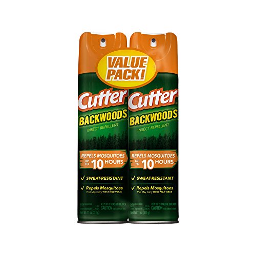 Cutter Backwoods Insect Repellent, Aerosol, 2/11-Ounce