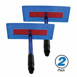 SNOBRUM â€“ The Original Snow Broom and Snow Remover for Cars and Trucks, 2 Pack â€“ 28â€ Extendable Handle, Push-Broom