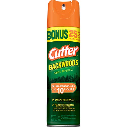 Cutter Backwoods Insect Repellent, Aerosol, 7.5-Ounce, 12-Pack