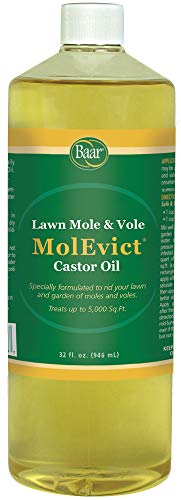 Baar Products - Molevict Lawn Mole Castor Oil - Mole  Vole Repellent - Lawn  Garden Protection - Up To 5,000 Sq Ft Of Coverage -