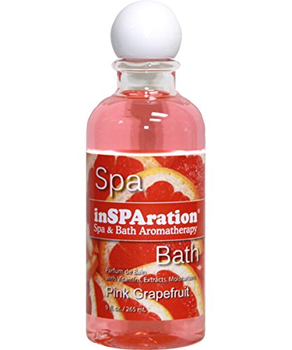 inSPAration Spa and Bath Aromatherapy 122X Spa Liquid, 9-Ounce, Pink Grapefruit