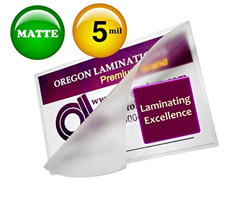 Oregon Lamination Premium Oregon Lamination Hot Laminating Pouches Menu (Pack of 100) 5 Mil 12 x 18 Matte/Matte