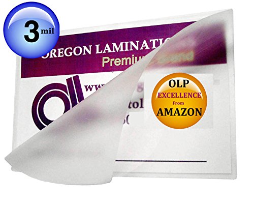 Oregon Lamination Premium 3 Mil A4 Laminating Pouches Qty 100 Hot 8.75 x 12.25 Laminator Sleeves 222mm x 311mm