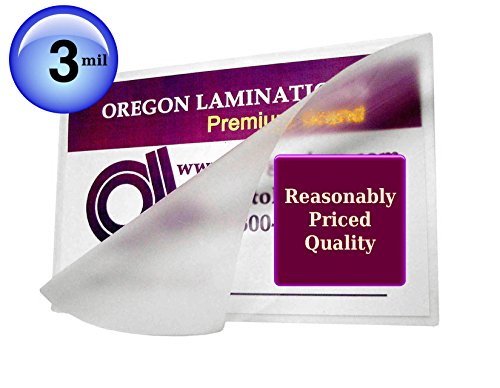 Oregon Lamination Premium Oregon Lamination Hot Laminating Pouches (Pack of 100) 3 Mil 9 x 11-1/2 Letter Size Clear