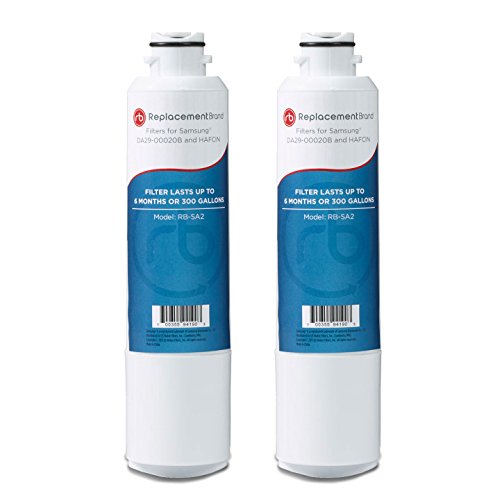 ReplacementBrand Samsung DA29-00020B HAF-CIN/EXP Comparable Refrigerator Water Filter 2 Pack