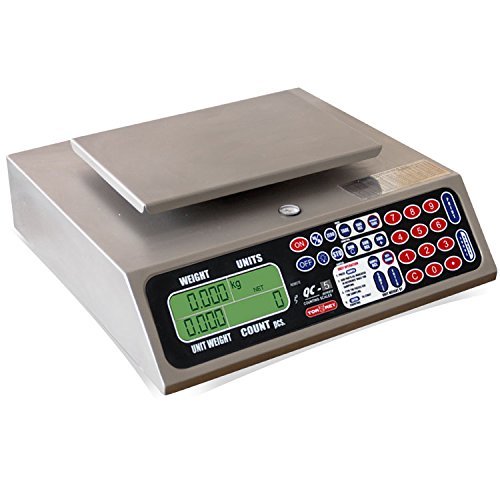 TORREY QC 5/10 Electronic Tabletop with LCD Display and Backlight, 10 lb, 50 Tare Weight Memories