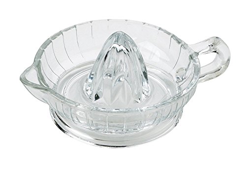 HIC Harold Import Co. HIC Citrus Juicer Reamer with Handle and Pour Spout, Heavyweight Glass