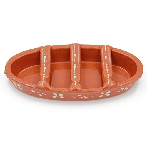 Ceramica Edgar Picas Traditional Portuguese Clay Terracotta Sausage Roaster (N. 2 Medium)