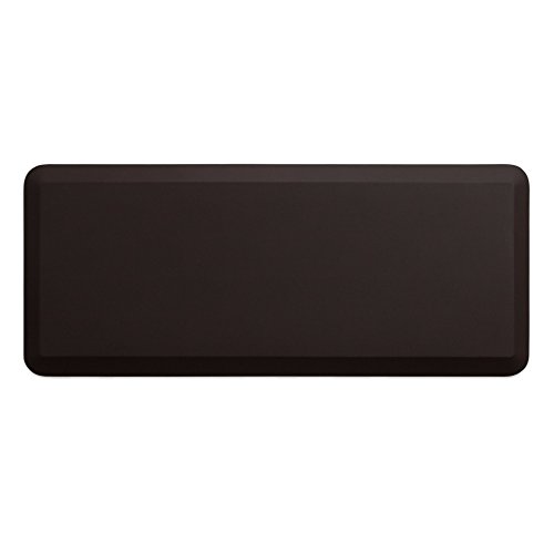 NewLife by GelPro Anti-Fatigue Designer Comfort Kitchen Floor Mat, 20x48â€, Leather Grain Truffle Stain Resistant Surface