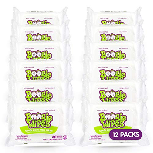 Boogie Wipes, Unscented Wet Wipes for Baby and Kids, Nose, Face, Hand and Body, Soft and Sensitive Tissue Made with Natural