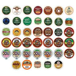 Crazy Cups Custom Variety Pack Decaf Coffee Single Serve Cups for Keurig K Cup Brewers, 40 Count
