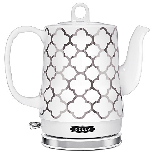 Bella BELLA (14522) 1.2 Liter Electric Tea Kettle, Silver Tile