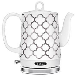 BELLA (14522) 1.2 Liter Electric Tea Kettle, Silver Tile