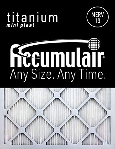 Accumulair Titanium 24x30x1 (23.5x29.5) High Efficiency Allergen Reduction Air Filter/Furnace Filter (6 Pack)