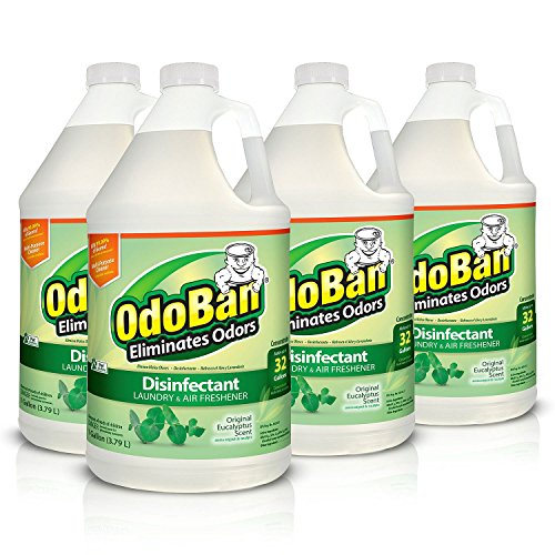 OdoBan Concentrate Disinfectant Laundry and Air Freshener Eucalyptus Scent 4 Gallons