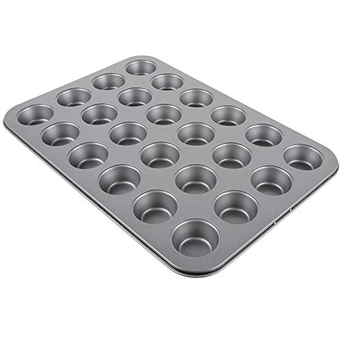 24-Cup Muffin Pan/Cupcake Pan by Tezzorio, 15 x 10-Inch Nonstick
