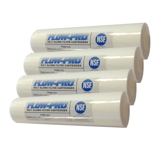 Pro-Flow FLOW-PRO 1M-4PK 1-Micron Sediment Water Filter Cartridge, 4-Pack