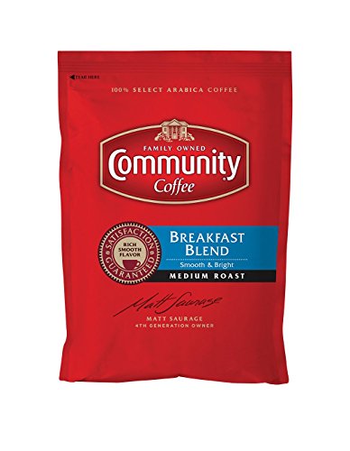 Community Coffee Breakfast Blend Medium Roast Fractional Packs, Box of 40 2.5 Ounce Packets