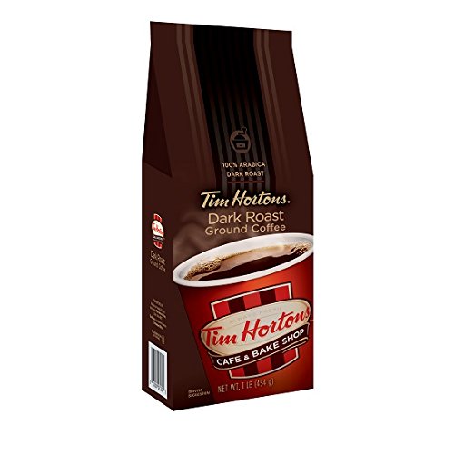 Tim Hortons Tim Horton's 100% Arabica Dark Roast, Ground Coffee, 12 Ounce