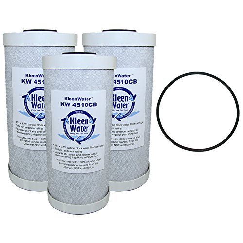 KleenWater 32-425-125-975, RFC-BB, WHEF-WHHPCBB, CBC-BB and EP-BB Compatible Carbon Filters, KleenWater KW4510CB Carbon Block Water
