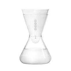 Soma Carafe Plant-based Water Filtration, 6-Cup Glass, White