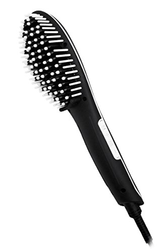 GOWA Mia Hot Brush-New! Hair Straightening Electrical Appliance-Straightens, Stimulates Growth & Increases Shine-Beautiful Black