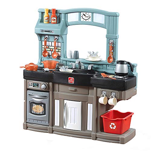 Step 2 Step2 Best Chefs Kitchen Playset | Kids Play Kitchen with 25-Pc Toy Accessories Set | Real Lights & Sounds