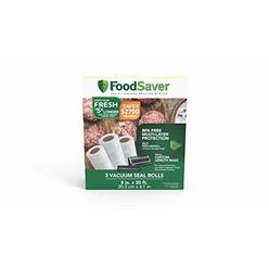 FoodSaver 8" x 20' Vacuum Seal Roll with BPA-Free Multilayer Construction for Food Preservation, 3-Pack