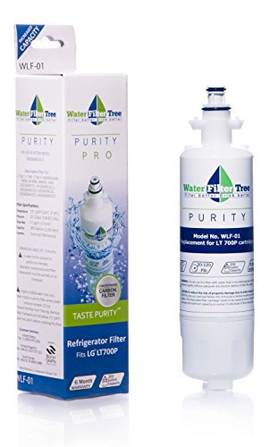 Water Filter Tree Filter Better Drink Better WLF-01 - LG Refrigerator Replacement Water Filter for LG LT700P, Kenmore 46-9690, ADQ36006101, ADQ36006101-S, ADQ36006102,