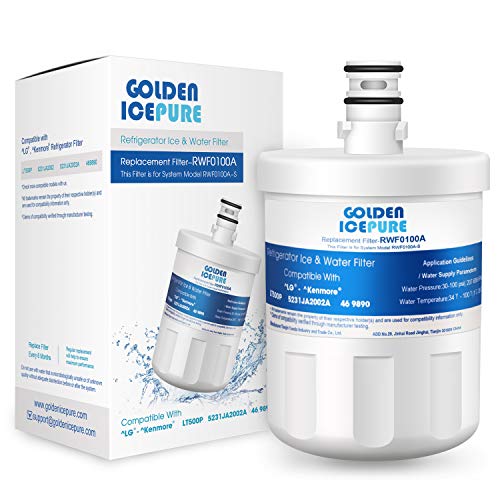 GOLDEN ICEPURE LT500P Replacement kenmore 469890 9890 Refrigerator Water Filter, 5231ja2002a, Lsc27925st, ADQ72910907,