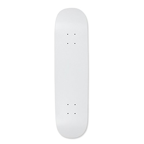Moose D067 Blank Skateboard Deck, Dipped White, 7.75"