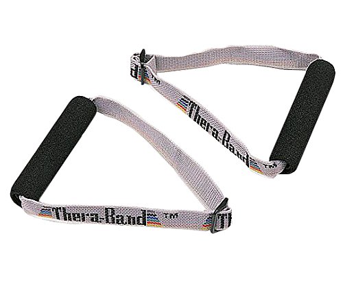 TheraBand Resistance Band Handles, Soft Handles Pair, Accessories for Elastic Resistance Bands & Tubes, Exercise Equipment
