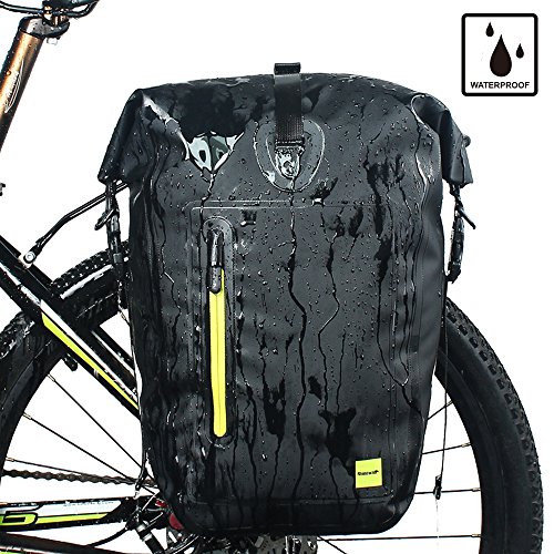 Rhinowalk Bike Bag Waterproof Bike Pannier Bag 25L,(for Bicycle Cargo Rack Saddle Bag Shoulder Bag Laptop Pannier Rack