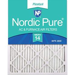 Nordic Pure 20x30x1 MERV 14 Pleated AC Furnace Air Filters, 6 PACK, 6 PACK