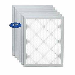 Filters Fast 20x20x1 Pleated Air Filter (6 Pack), Merv 8 | 1" AC Furnace Air Filters, Made in the USA | Actual Size: