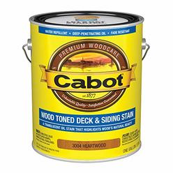 cabot 1110287 STAIN WD TN D&S HRTWD GL Cabot Transparent Heartwood Oil-Based Alkyd Deck and Siding Stain 1 gal