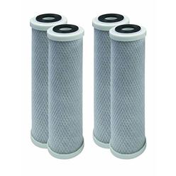 CFS COMPLETE FILTRATION SERVICES EST.2006 4-Pack Compatible for WaterPur CCI10CLW12 Activated Carbon Block Filter - Universal 10 inch Filter for WaterPur CCI-10-CLW12