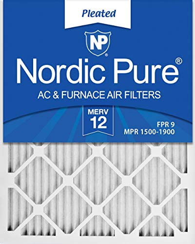 Nordic Pure 14x24x1 MERV 12 Pleated AC Furnace Air Filters, 3 Pack, 3 Piece